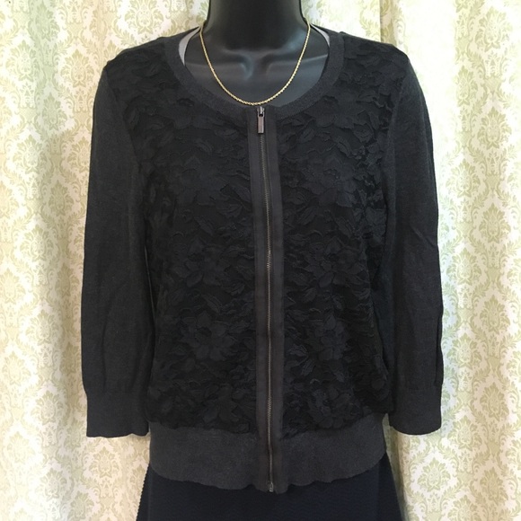 Banana Republic lace front cardigan - Picture 1 of 9